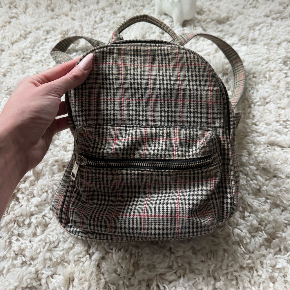 Plaid retro, super cute trending fashion purse backpack - Picture 1 of 5